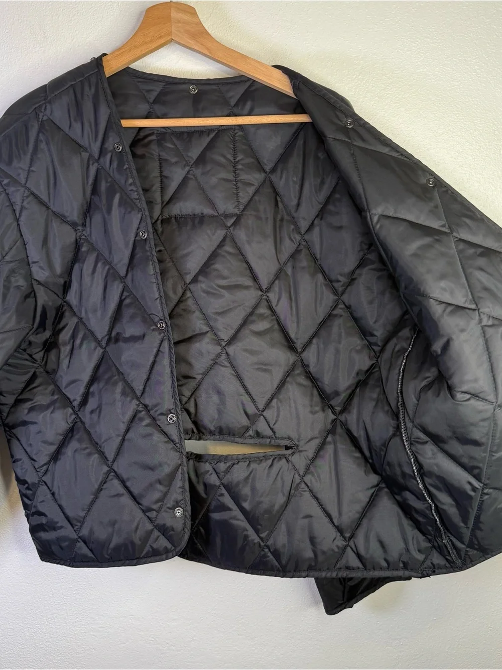 Honda Rider Collection Black Quilted Motorcycle Jacket Liner Lining Size Medium